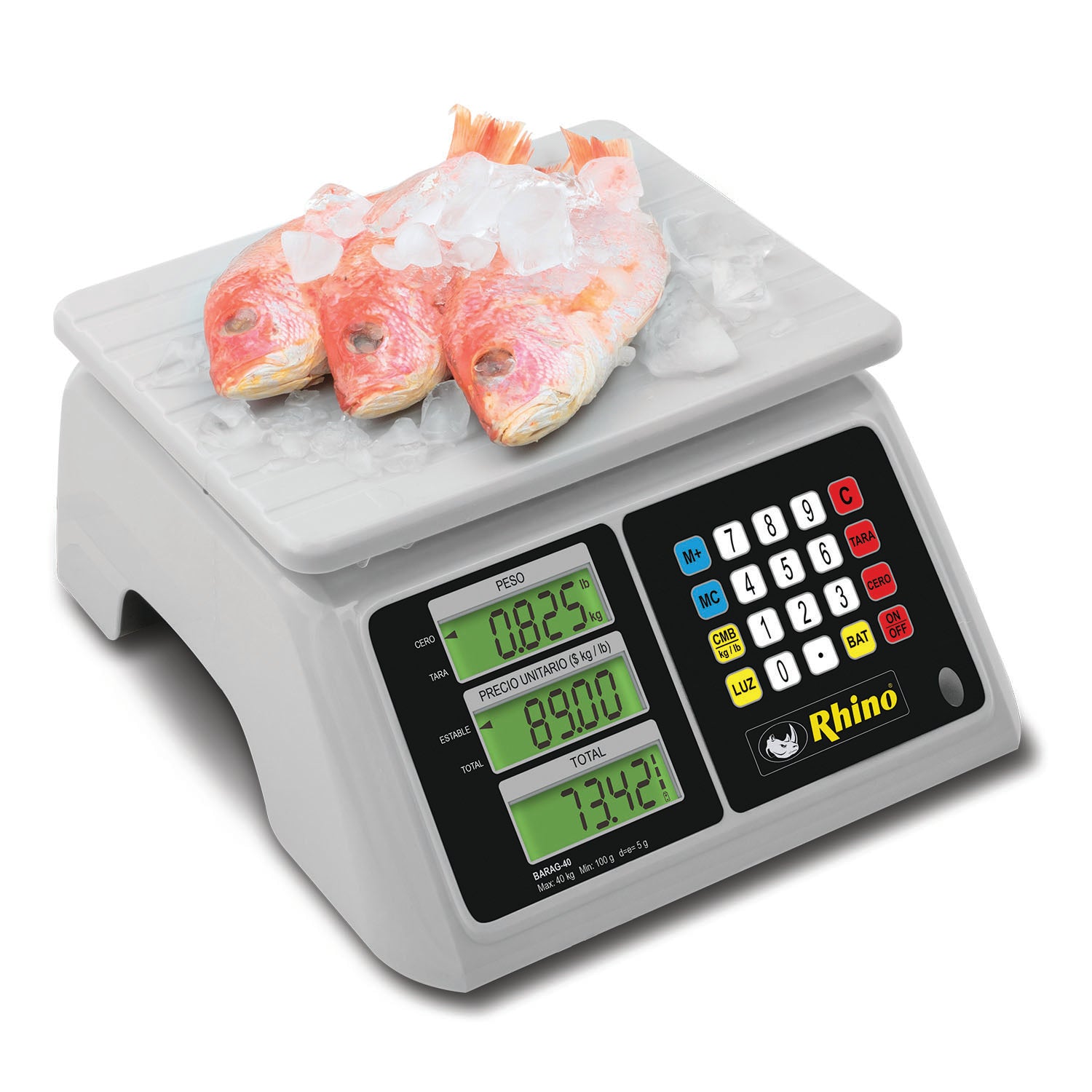 Báscula de Mostrador Contra Agua 40 kg BARAG-40