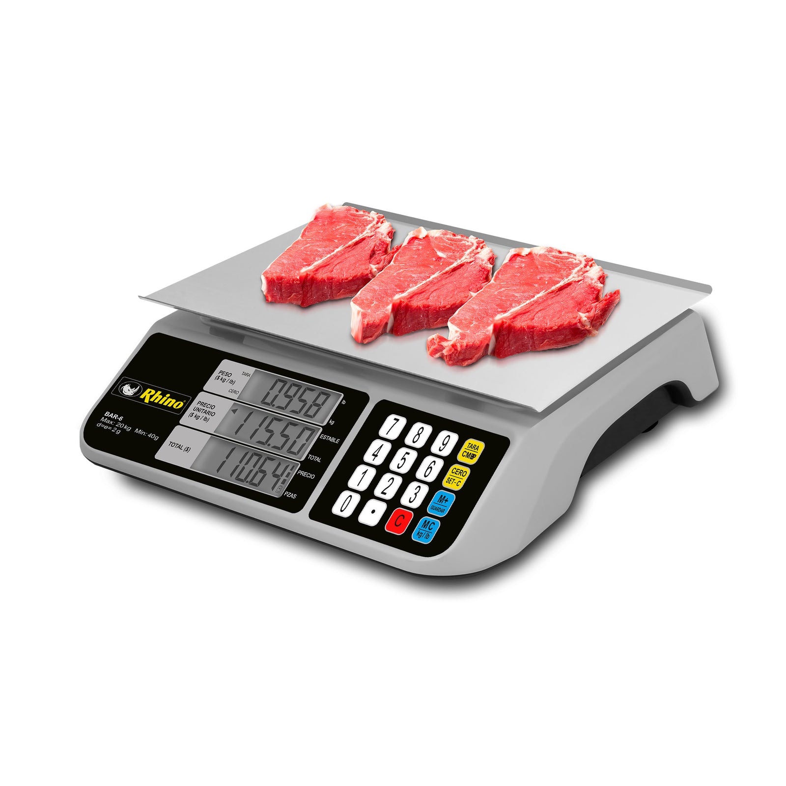 Báscula de Mostrador 20 kg BAR-6