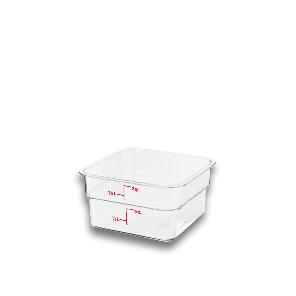 Recipientes Graduados Cuadrados de Policarbonato