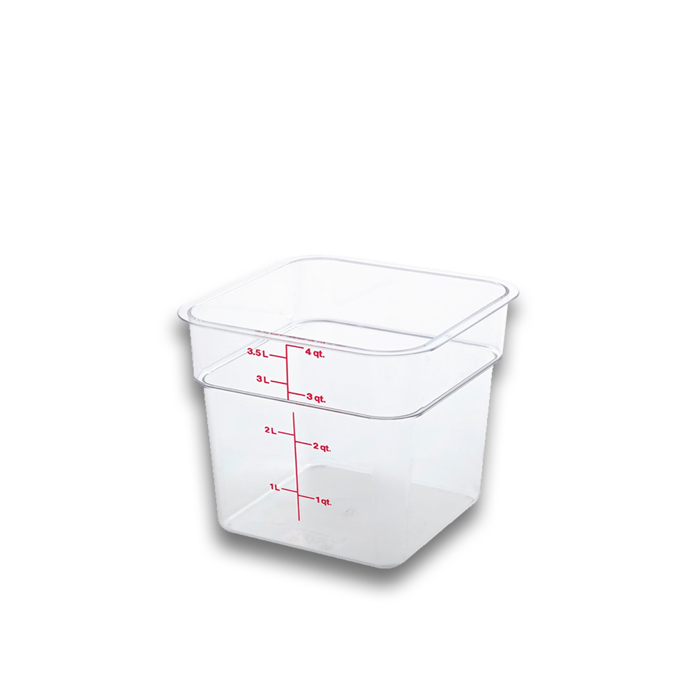 Recipientes Graduados Cuadrados de Policarbonato