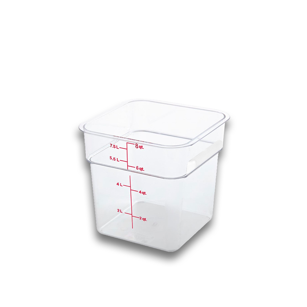 Recipientes Graduados Cuadrados de Policarbonato